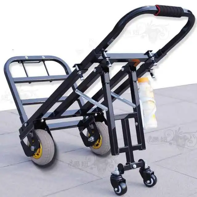 

Folding luggage cart, universal wheel, small cart, four-wheeled trolley, small trailer, portable cart, trolley car