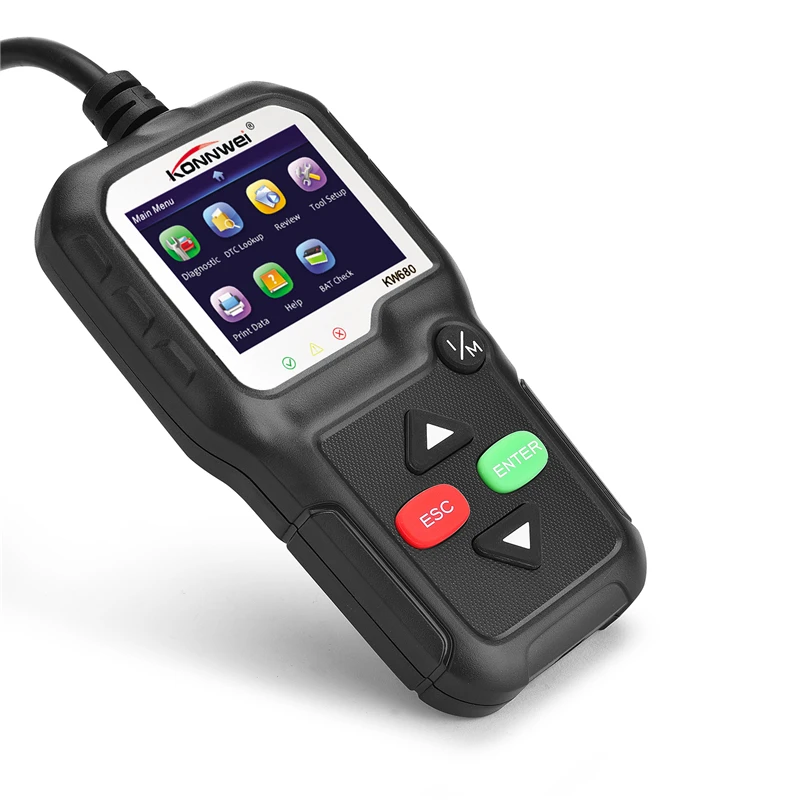 

OBD2 Scanner OBD Car Diagnostic Auto Diagnostic-Tool KONNWEI KW680 Read Clear Fault Error Codes Russian OBD2 Automotive Scanner