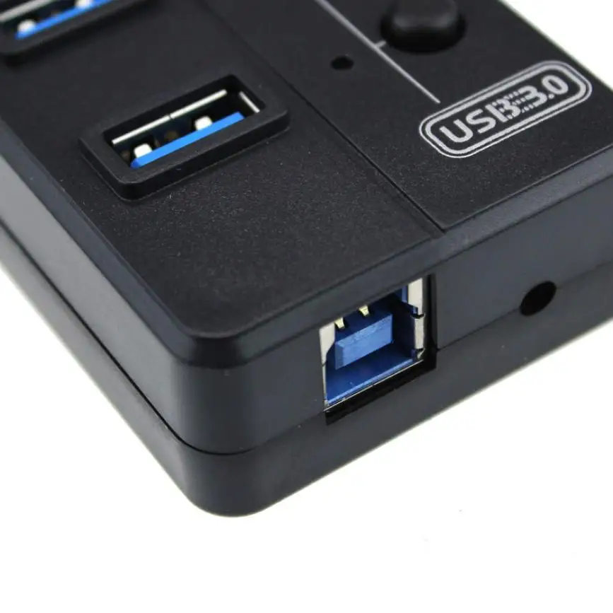Del 8 Порт Супер скорость 5 Гбит/с USB 3,0+ USB 2,0 концентратор с адаптером питания для ПК Mar08