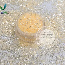 TCY003 Блестящий серебряный светло-оранжевый цвет 1,0 мм 040 размер для геля для ногтей или другого украшения