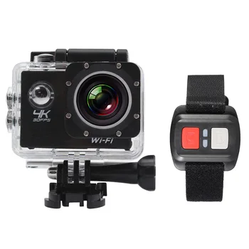 

2" LCD Screen Wifi Sports Action Camera 4X Zoom 170 Wide-angle 4K 30fps 1080P 60fps 16MP Waterproof 30M Action Camera Camcorder