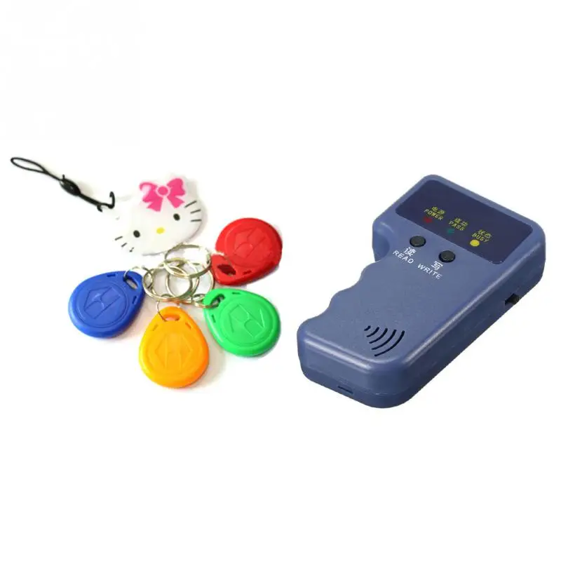 set 2 Ручной 125 кГц RFID Копир Писатель RFID Дубликатор EM ID копир+ 5 шт. EM4305/T5577/CET5200 перезаписываемые брелки - Цвет: set 2