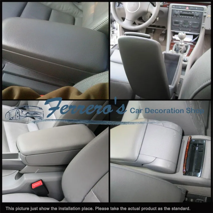 Кожаный подлокотник центральной консоли, крышка подходит для Audi A4 B6 B7 8E2 8EC 2002 2003 2004 2005 2006 2007
