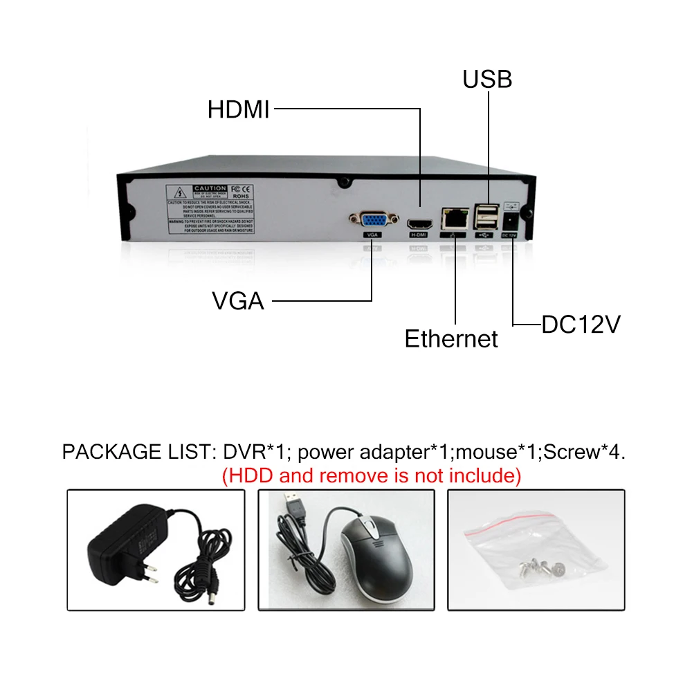  YiiSPO 4CH 5MP/8CH 4MP 16CH*5MP NVR H.265 Security Network Video Recorder 4K HDMI NVR IP CCTV Camer