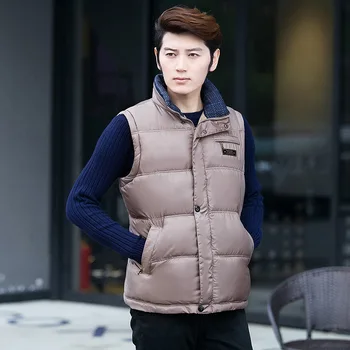

2018 new Brand Men's Vest Jacket Coat Sleeveless Vests Homme Winter Casual Male Plus size S-4XL Warm Jacket Vest Men Waistcoat