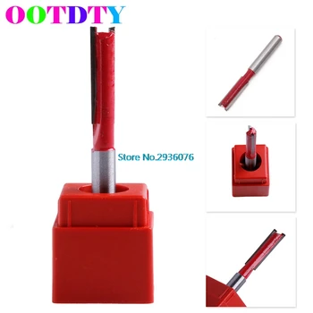 

1/4" Shank 1/4" Blade Woodworking Double Flutes Straight Router Bit Cutter APR5_30