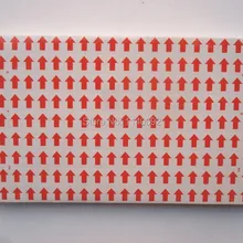 Торговля красная стрелка бумажные наклейки 12х9мм, 13230 шт/партия/ этикеток/DIY упаковочные этикетки/пользовательские наклейки/бирки