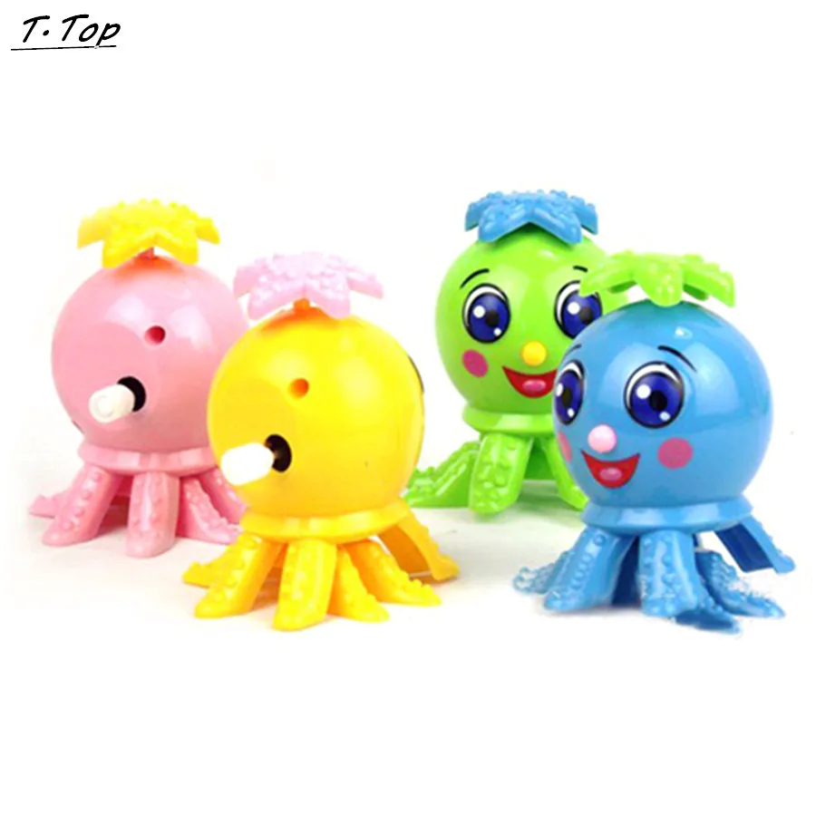 Colorful Lovely Gurita Lucu Kartun Hewan Angin Lucu Jam Desain