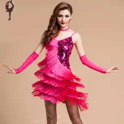 Костюмы для латиноамериканских танцев юбка для танцев конкурс Костюмы для латиноамериканских танцев Платье из одного предмета Танго
