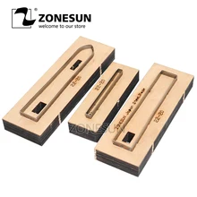 ZONESUN 22-20 Подгонянный кожаный режущий штамп для поделок, поставка ремешка для часов, деревянный шаблон, штамповочная форма для резки