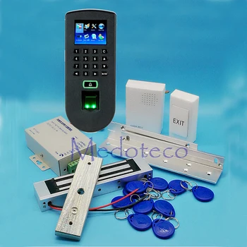 

Full Access kit Fingerprint & Rfid Door Access Control System Kit F19 Fingerprint Access Controller + Magnetic Lock + ZL Bracket