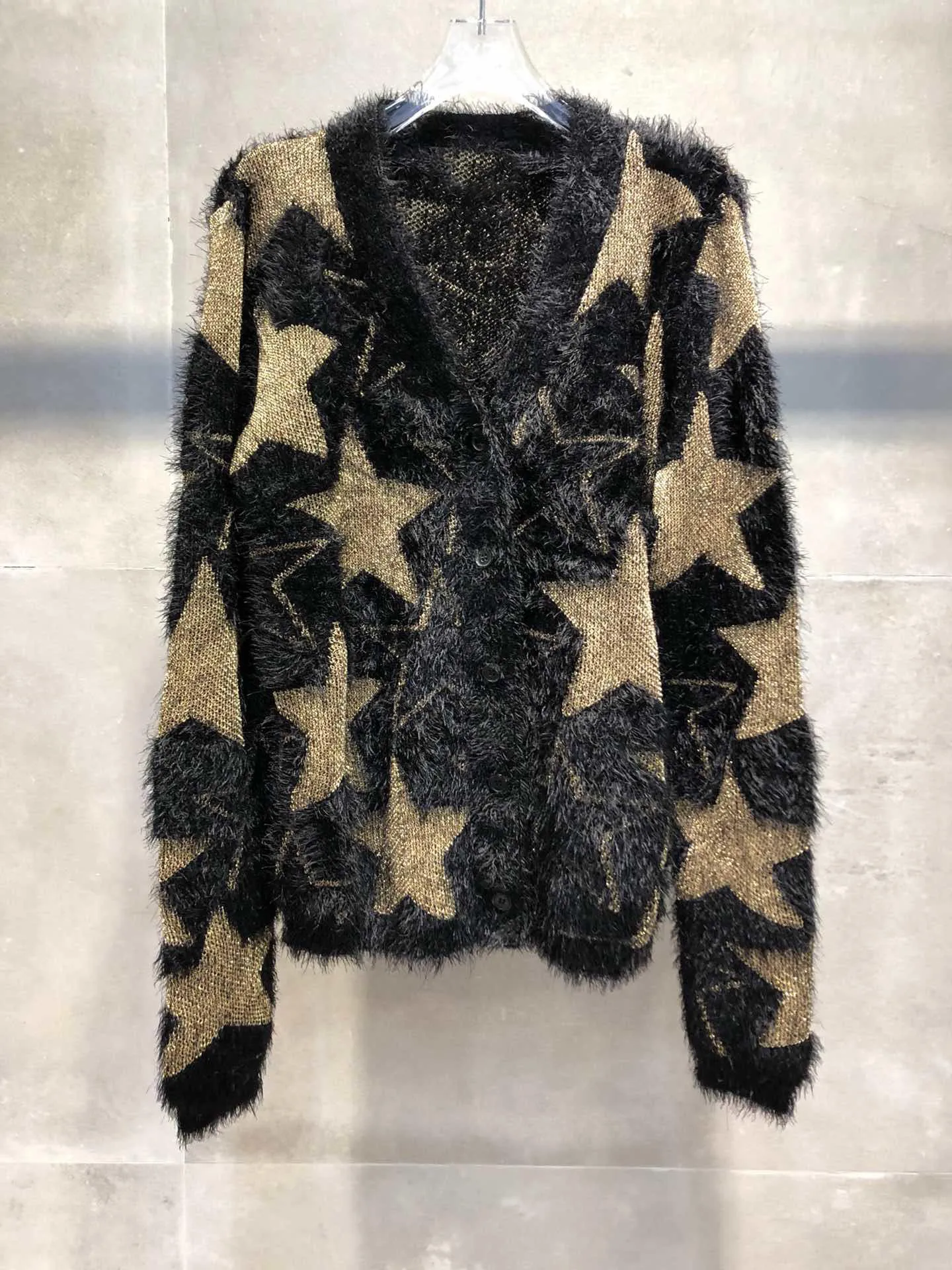 

autumn new women star mohair knitted cardigans sweater rmsx 7.12