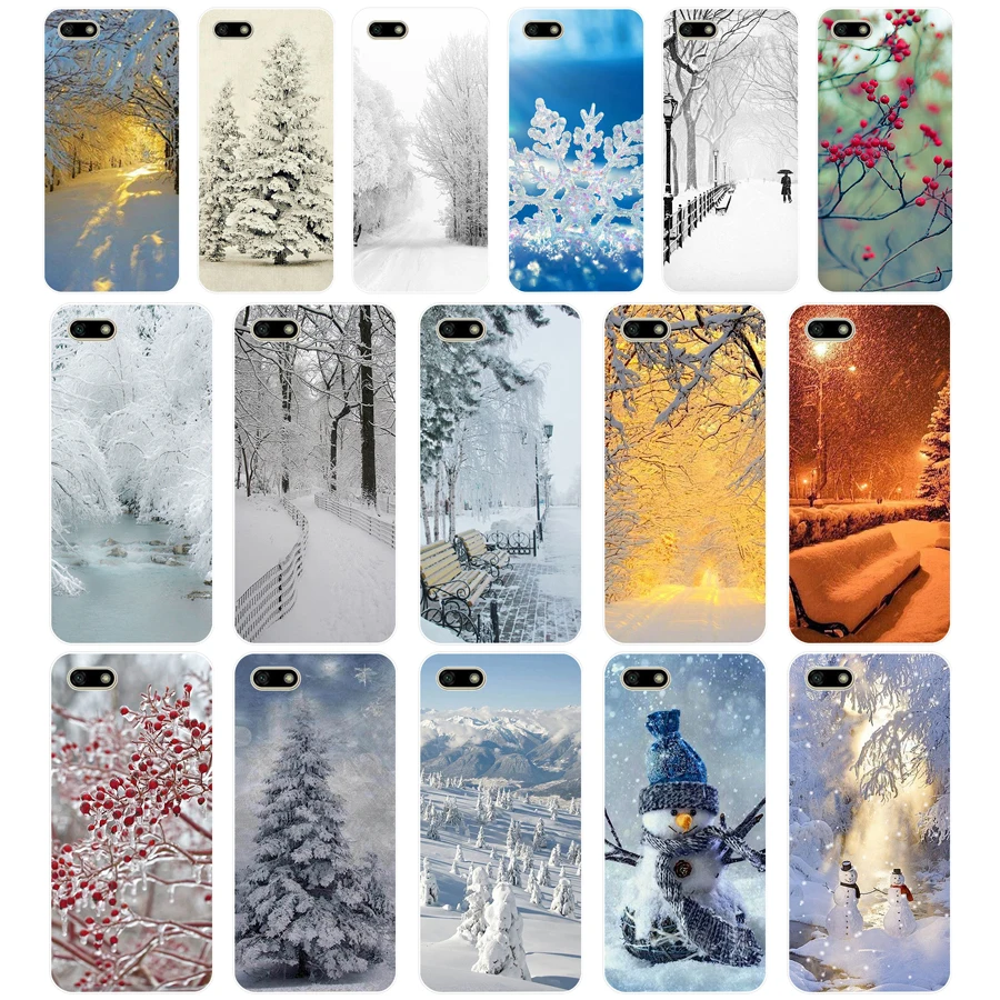

86G winter garden is beautiful TPU Soft Silicone Case For Huawei Honor 7C 7a 5.7 inch 7x 8x 7a 5.45 Y5 2018 Russian Cover