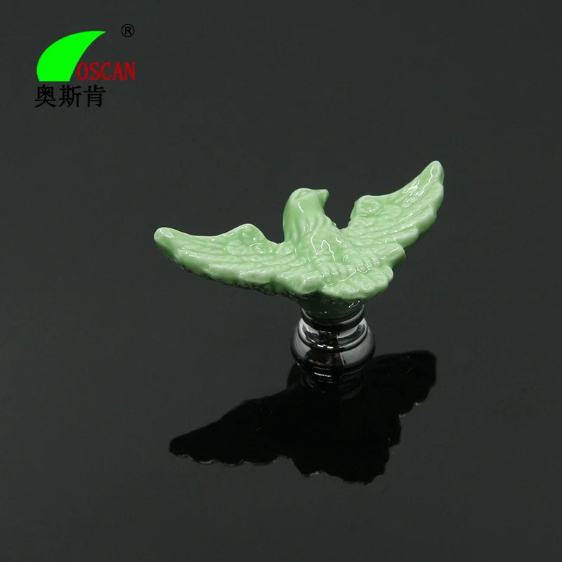 MEGAIRON الأطفال غرفة مقابض باب لطيف مقابض خزانة النسر لخزانة ملابس بأدراج مقابض السيراميك دولاب التأثيرات مع مسامير