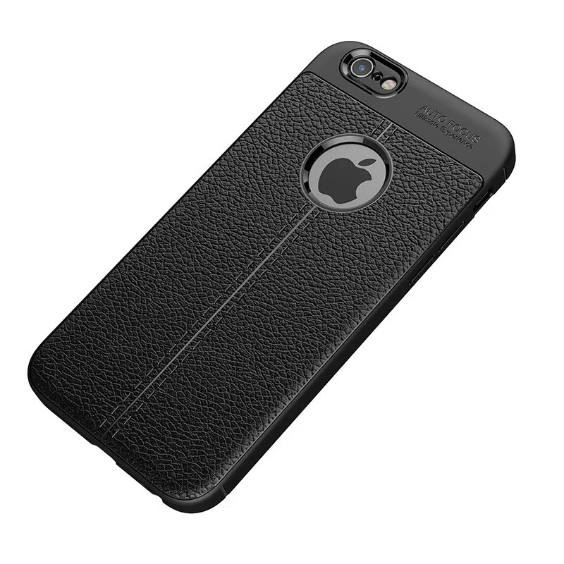 Retro Shockproof Protection Silicone Soft Case For iPhone 5 5SE Slim Bumper Litchi Leather Skin Back Cover For iPhone Case on 5S