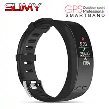 Slimy Смарт P5 gps трекером с верхней частью в виде крыльев сердечного ритма барометр Температура смарт-браслет Спорт на открытом воздухе фитнес-трекер