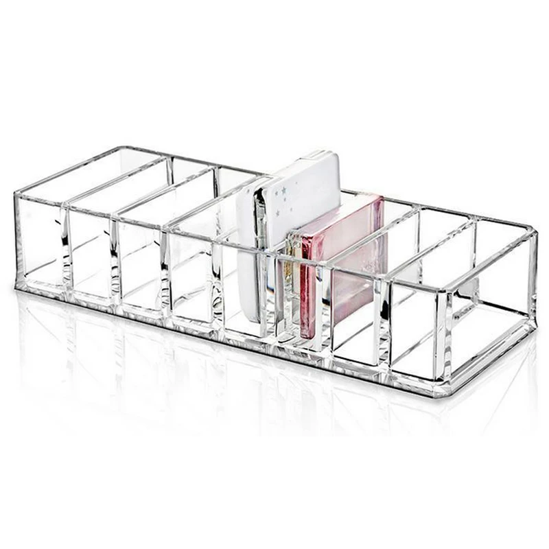 

Clear Acrylic Brush Lipstick Holder Makeup Organizer Cosmetic Makeup Tools Storage Box Case 22x9x5.5CM