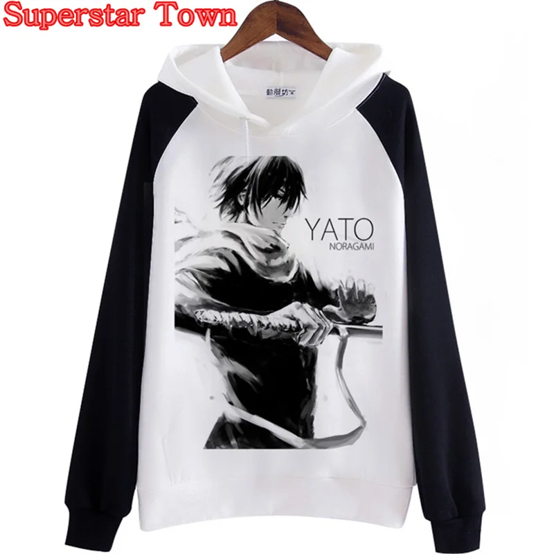 female hoody hoodies noragami sweatshirts harajuku women anime clothes  fleece cool coat cartoon japan warrior hoodie