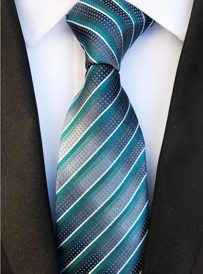RBOCOTT Мужской Шелковый галстук 8 см модные цветочные галстуки клетчатые галстуки в полоску Галстуки Синий Желтый Зеленый для мужчин бизнес Свадебные аксессуары - Цвет: XUG-11