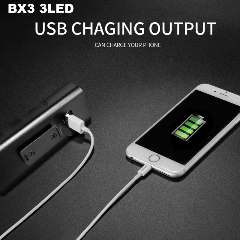 L2/T6 Bicycle Light USB Rechargeable 5200mAh Power Bank Bike Light Waterproof Cycling LED Headlamps Taillight Optional