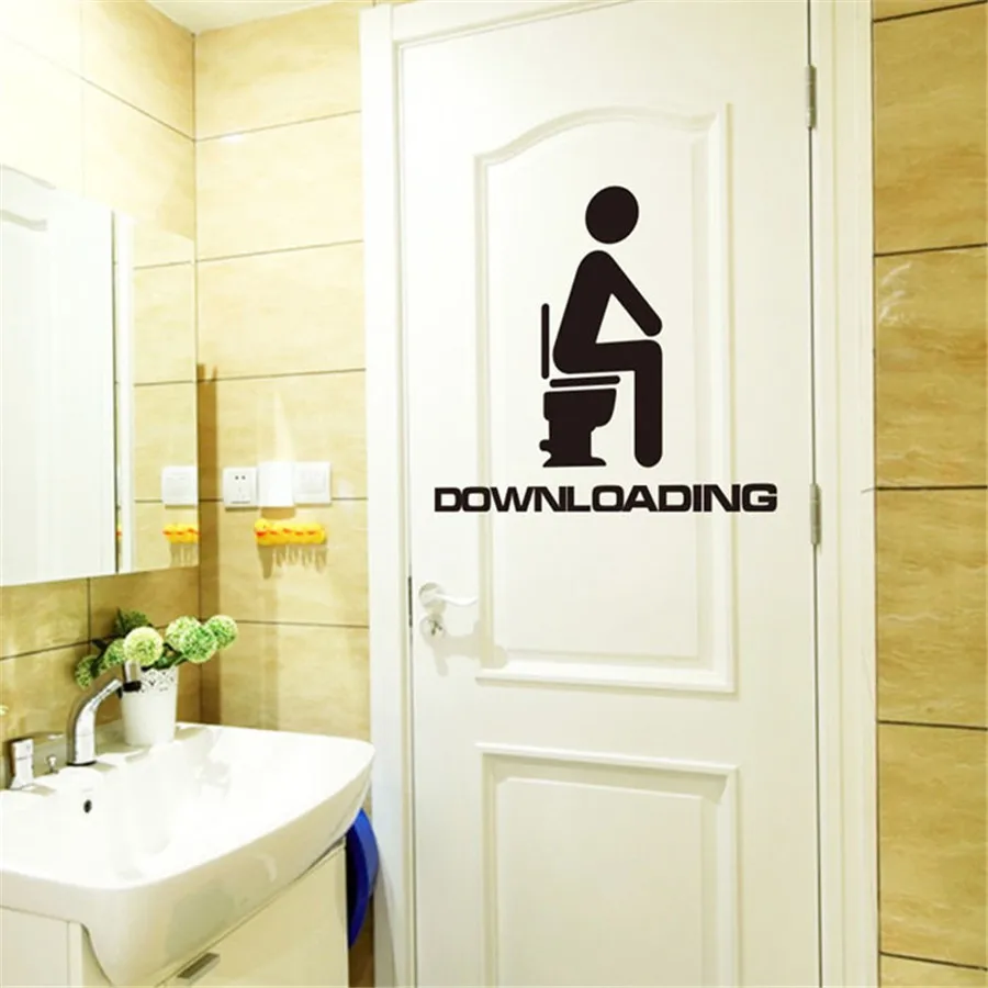 kxaaxs del fumetto nuovo di vendita creativa wc bathroom wall stickers adesivo da parete impermeabile toilette
