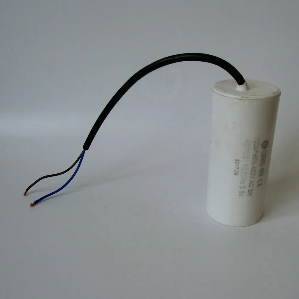 CBB60 100 мкФ 450 в AC50/60 Гц-25/70/21 двухпроводный цилиндрический конденсатор pallial line. |