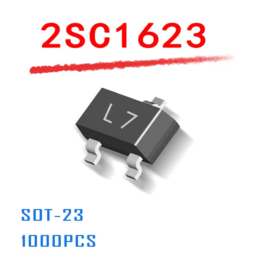 Power Supply 2SC1623 L7 SOT 23 1000PCS SMD C1623 sot23 0.1A 100mA 50V ...
