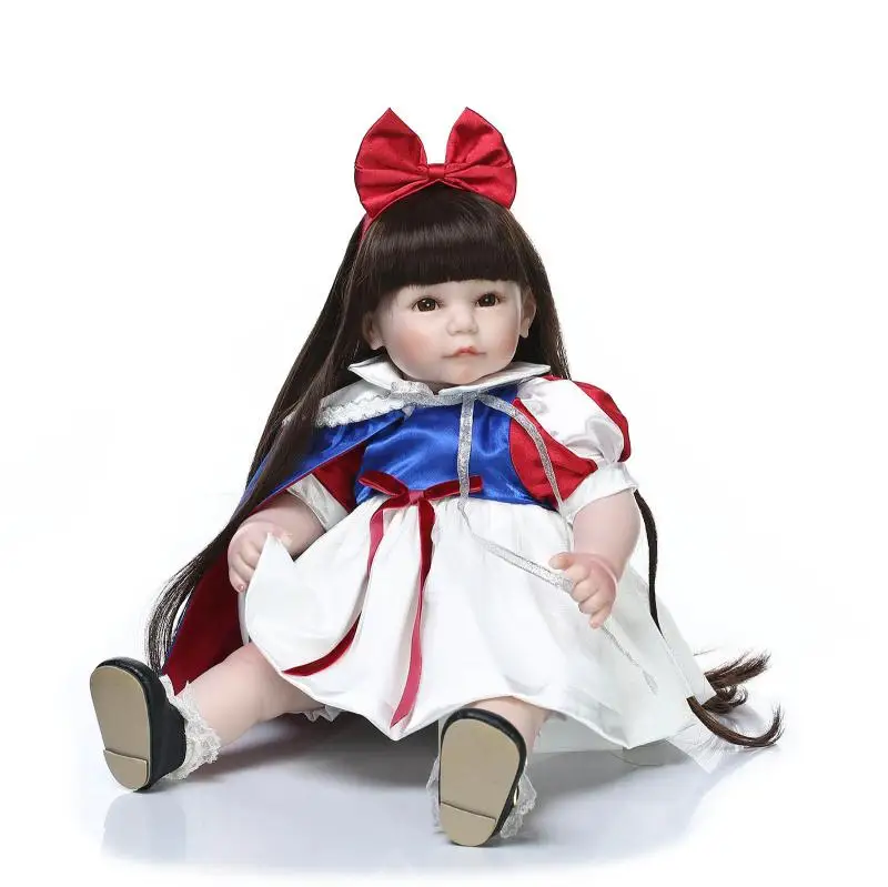 

52CM Silicone Baby Reborn Doll Princess Playmate Kid's Accompany Toys Christmas Birthday Gift Girl Princess Play House Dolls