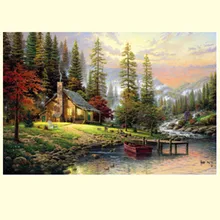 1000 шт. бумаги головоломки пейзаж головоломки, образования и обучения, картина, подарок для друзей детская