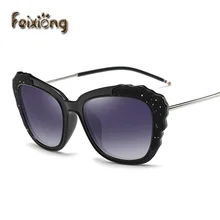 FEIXIONG Polarized sunglasses women Retro Style Metal Frame Sun Glasses Lady square eyewear Brand Designer Oculos Feminino gafas