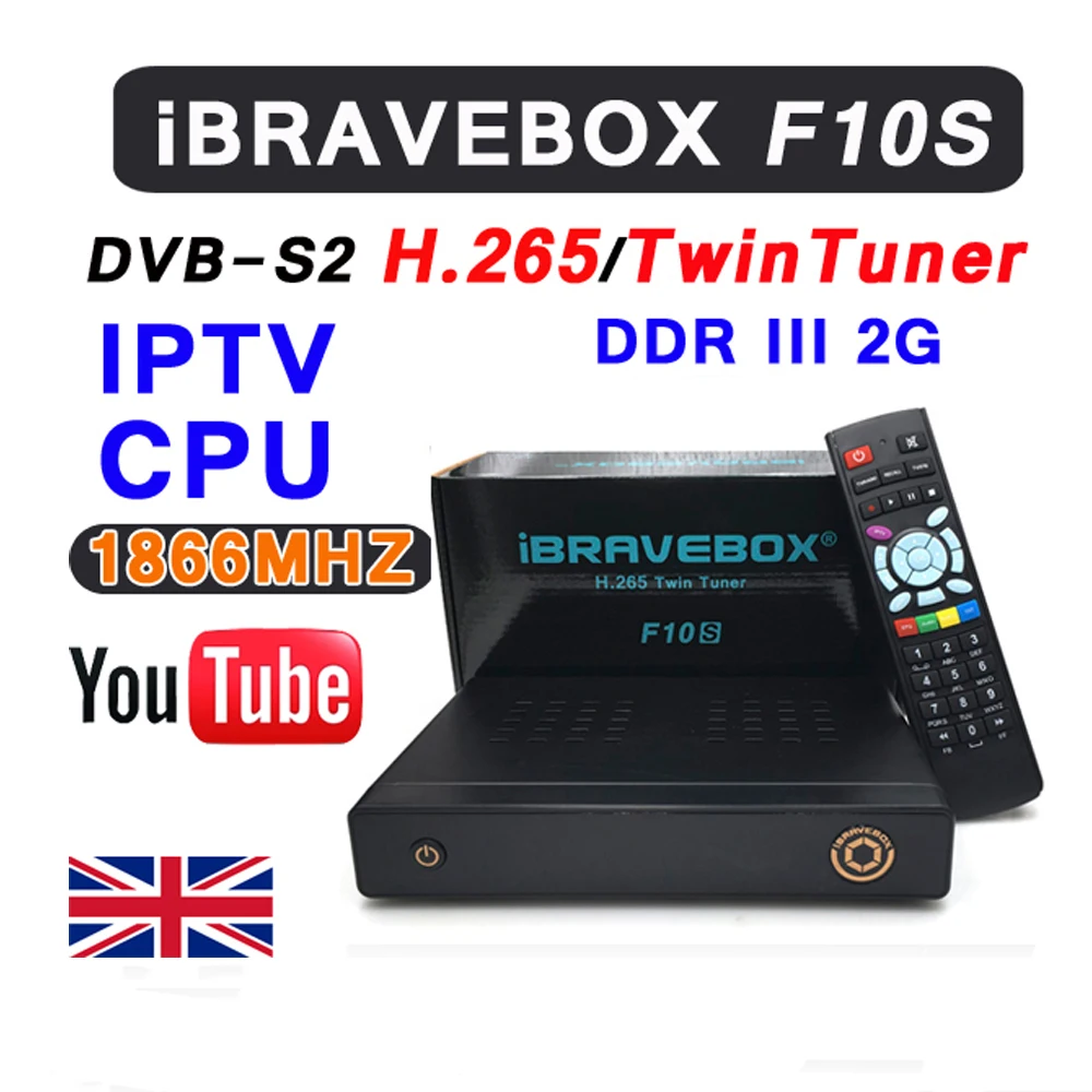 

F10S DVB-S2 TwinTuner HD Satellite Receiver IPTV Server H.265 Support CCCCAMD NEWCAMD IKS USB Wifi Media Player With LED Display