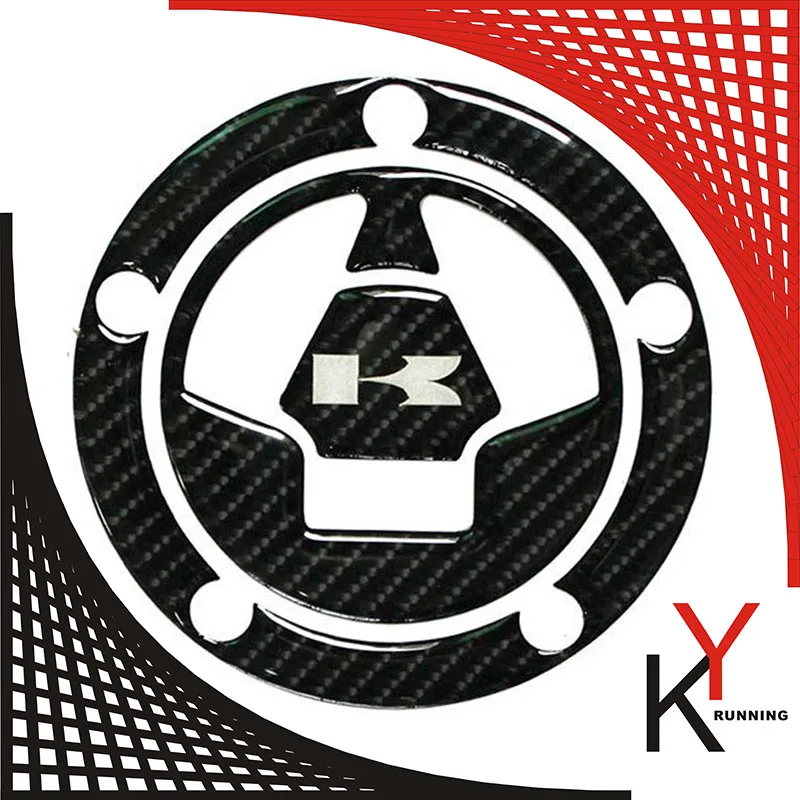 

For KAWASAKI Z800 13-15 ER6N ER-6N 12-15 VN650 2015 VERSYS 650 2015 3D Carbon Fiber Tank Gas Cap Pad Filler Cover Sticker Decals
