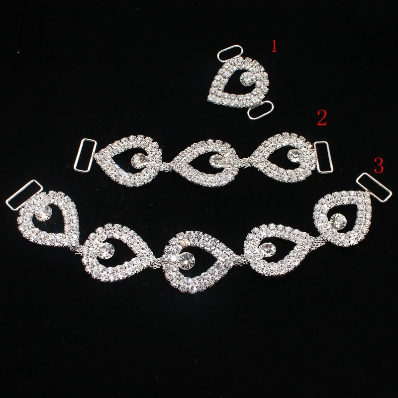 

2018 Promotion New Arrival Rhinestones 10pcs High Quality Rhinestone Bikini Connector/buckle Contest Competition Free Shipping