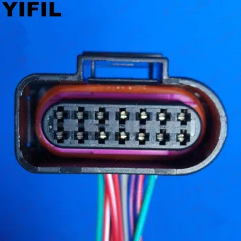 

2/4/10pcs/lot 14 Pin/Way 1.5mm Female Transmission Valve Plug Connector With Pigtail For Volkswagen Skoda VAG Audi 6X0973717