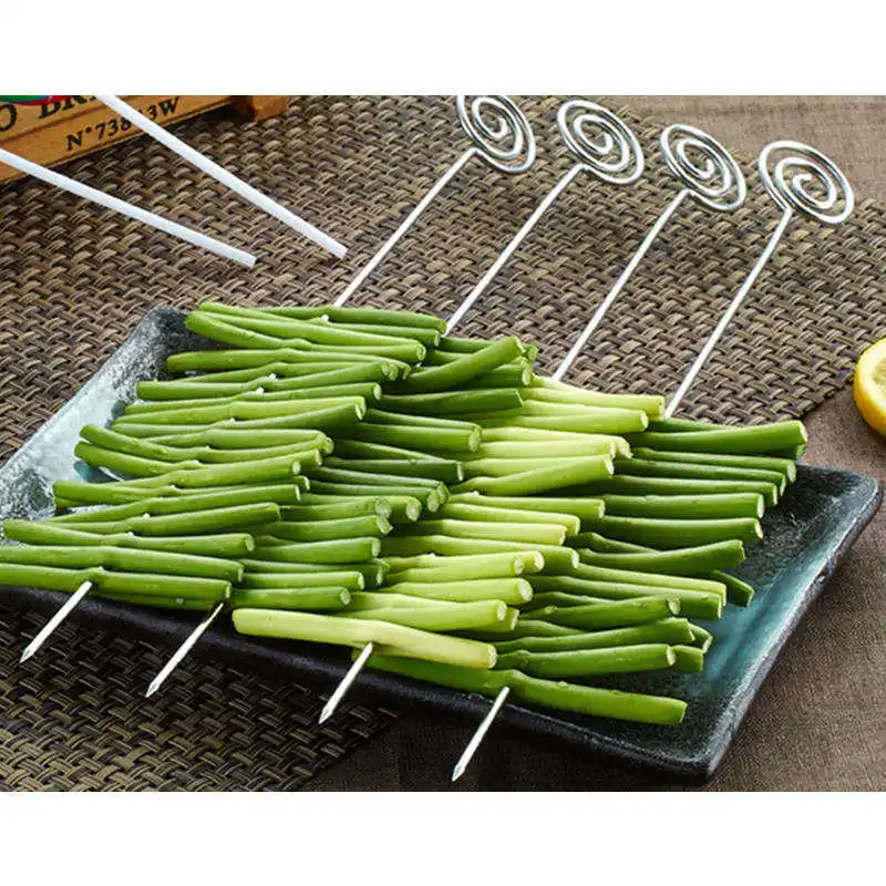 DoreenBeads Stainless Steel Barbecue Skewers Round Marshmallow Roasting