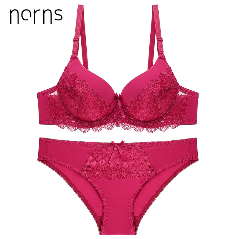 

Norns new solid sexy lingerie set women bra set lace floral underwear simple plus size push up lingerie bra sexy lingerie set
