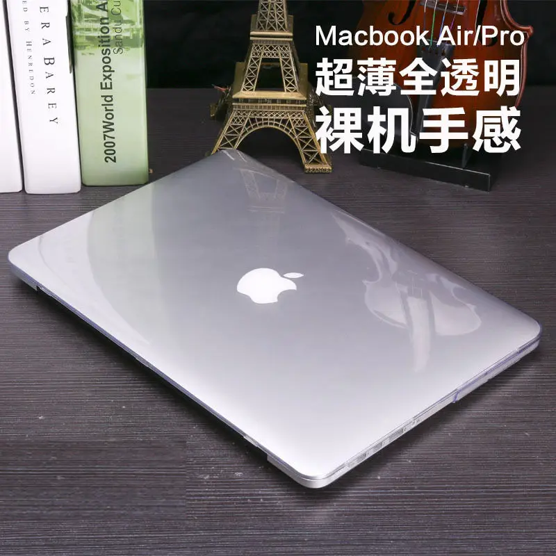 Чехол для ноутбука с рисунком для Macbook Air 11 1", Чехол для ноутбука Pro retina Touch Bar 12 13 15 дюймов - Цвет: Crystal Clear