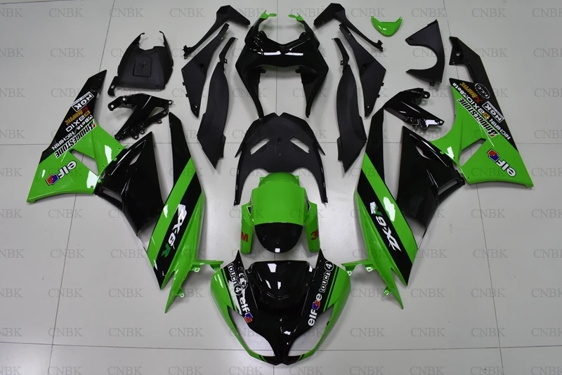 for Ninja Zx 6r 2009 2012 Fairing Kits Ninja Zx 6r 2011 Green Black Full Body Kits Zx6r 2009