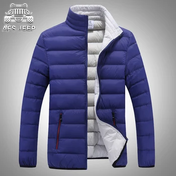 

Winter Thin Jacket Men New Brand AFS JEEP Short Style Jaqueta Masculina Inverno Mens Parkas hombre Casual Coats