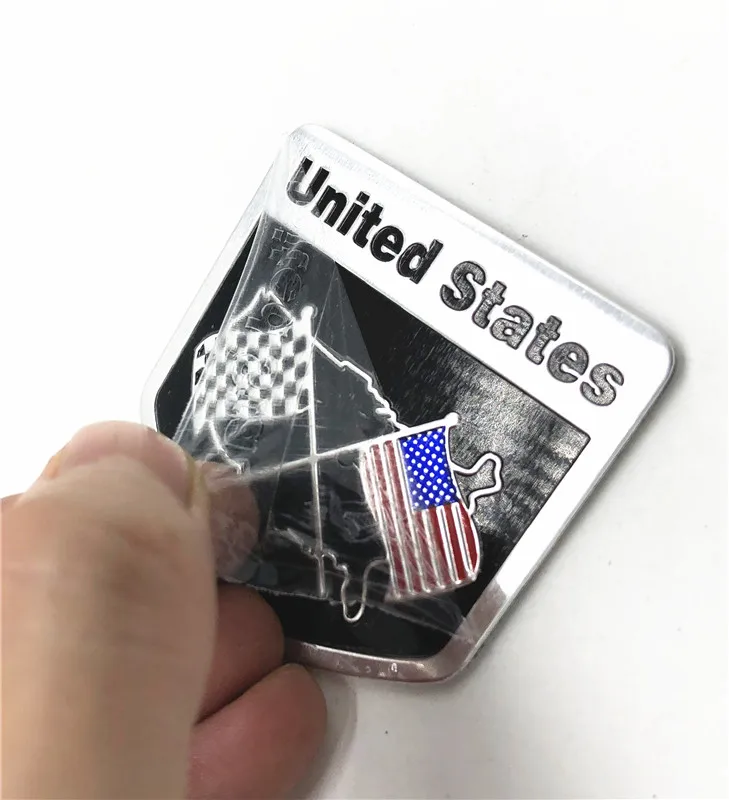 США, США, национальный флаг, карта, автомобильные наклейки, Автомобильные украшения для мотоциклов, аксессуары, водонепроницаемые, авто эмблема, значок, наклейка
