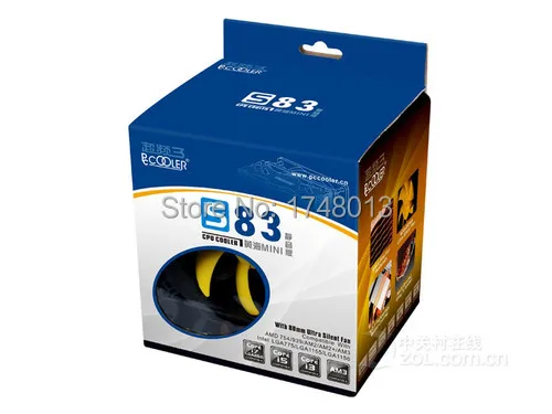 Розничная коробка 2 heatpipe выдувная башня для Intel 775/1155/1156 AMD 754/939/AM2 +/AM3/FM1/FM2 cpu cooler PcCooler