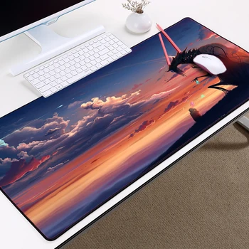 

Congsipad Dragon Monster Game Gaming Mousepad Nordic Mythological Dragon Locked Edge Big Size 400x900MM Table Mats for LOL DOTA2