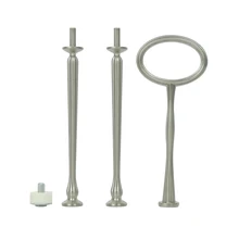 Высокое качество по заводской цене; цвет золотистый, серебристый подставка для торта с ручками стержни для подставки под торты 3-х уровневая Овальный Форма дизайн ручки