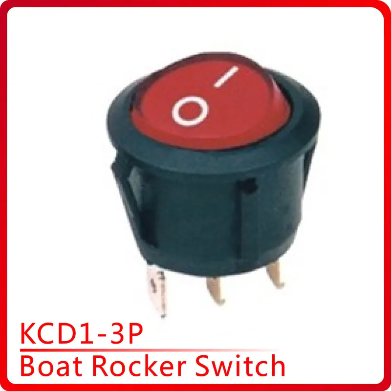 

5 pcs/lot KCD1-3P mm 3PIN Boat Rocker Switch SPST Snap-in on off Micro switch Position 3A/250V Mini