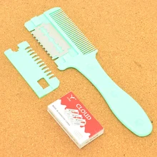 Meisha Бритва для стрижки волос, салонная бритва+ 10 лезвий, профессиональная эпиляция, бритвенный нож, расческа, стилист, красота, бритва для волос HC0002