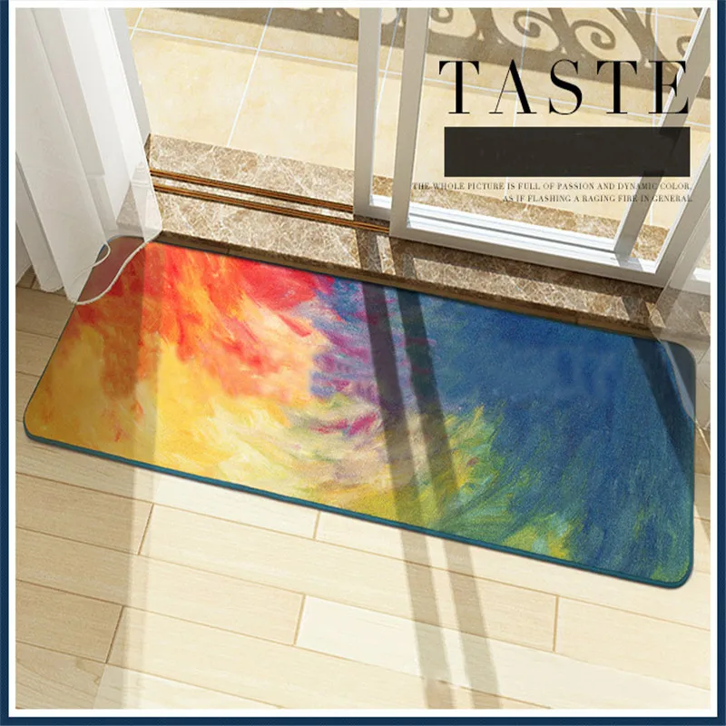 New 2016 Floor Mat Set Carpet Oil Painting Living Room Rug Doormat