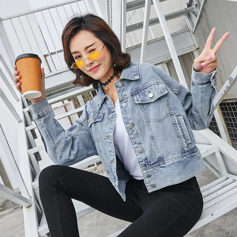 

Mr.nut personality is versatile and loose Office Lady Pockets Vintage Solid Turn-down Collar coats and jackets women