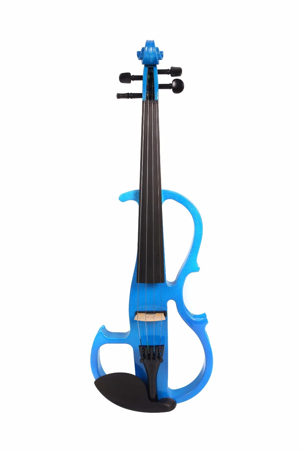 

Electric Violin Size 4/4 Case + Rosin + Head Set + Bow+ Battery blue white black