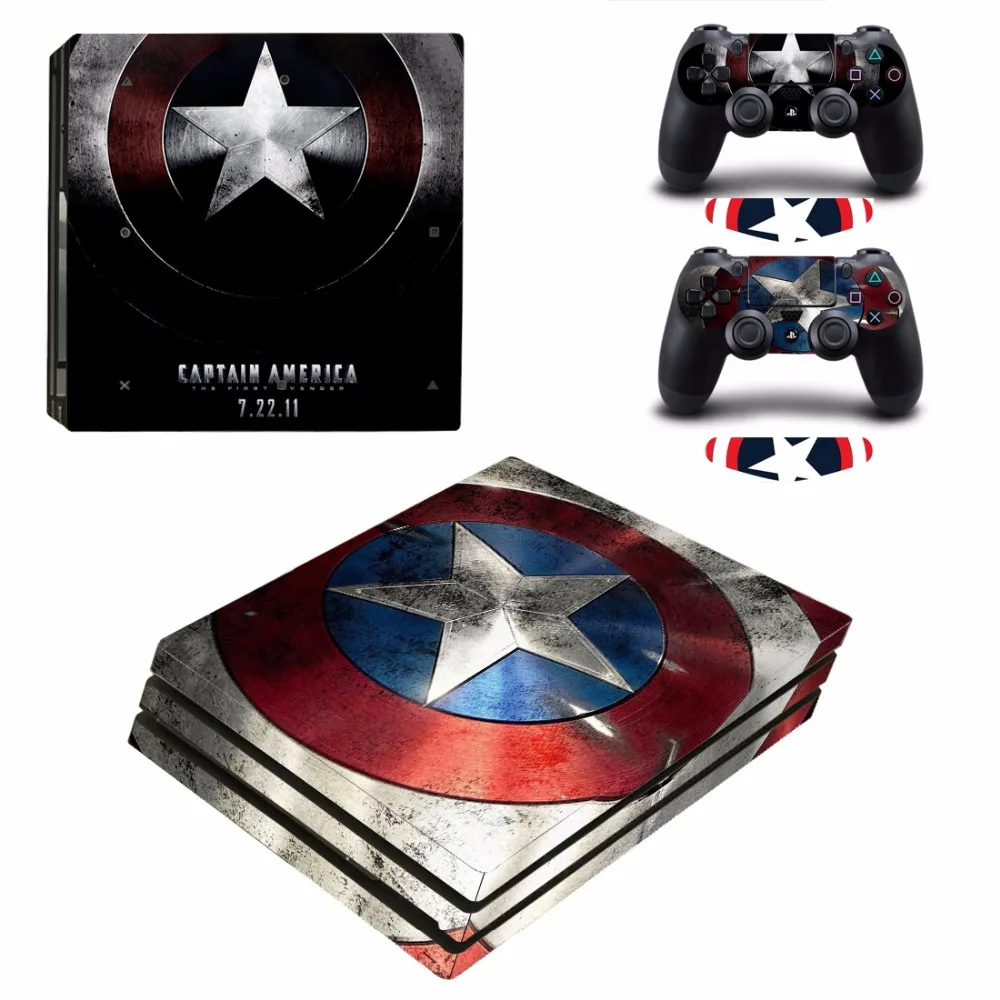 ARRKEO Marvel супер герой Железный человек виниловая Обложка Наклейка PS4 Pro Кожа для