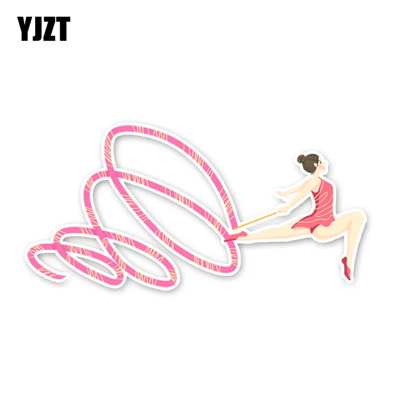 

YJZT 7.6*15.8CM Coolest Gymnastics Car Sticker Accessories Bumper Car Window 11A1749